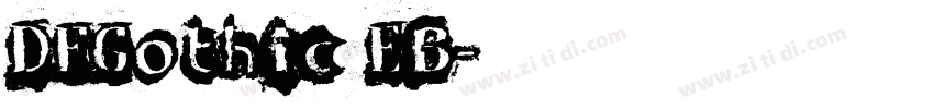 DFGothic EB字体转换